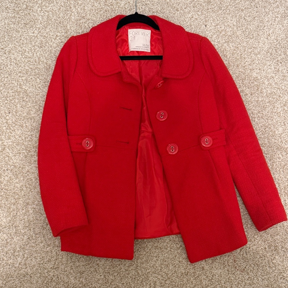 Forever 21 Red Coat